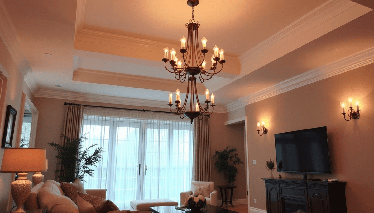 Éclairage intérieur élégant et durable : harmoniser LED, lustres et appliques murales pour une ambiance chaleureuse