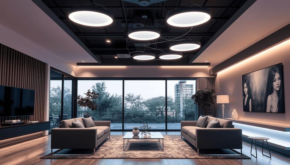 Éclairage intérieur design et connecté : luminaires LED haut de gamme pour une ambiance durable et chaleureuse