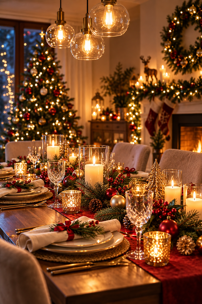 Comment éclairer une table de Noël sans éblouir les convives ?