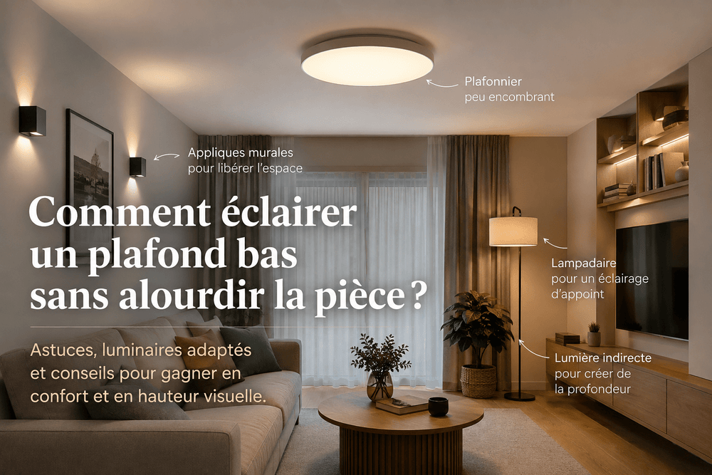 Comment éclairer un plafond bas sans alourdir la pièce ?