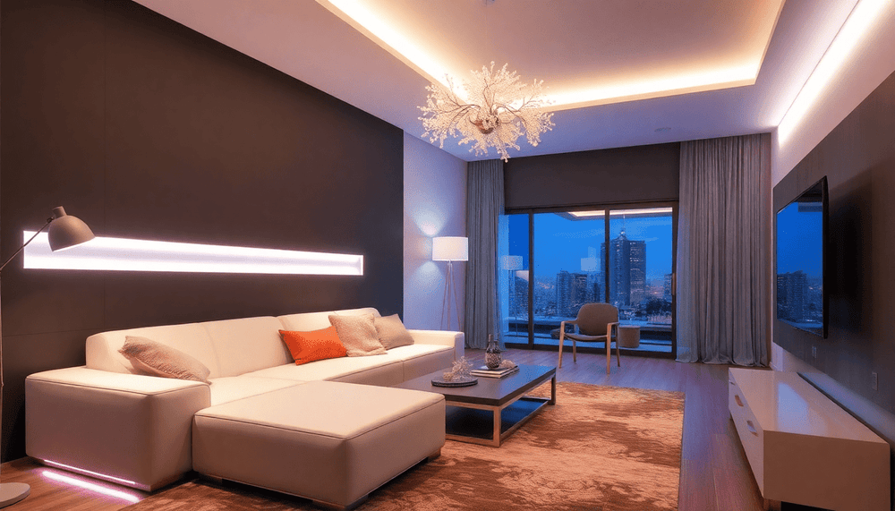 Éclairage intérieur sur mesure : luminaires LED design et solutions connectées pour une ambiance premium et durable