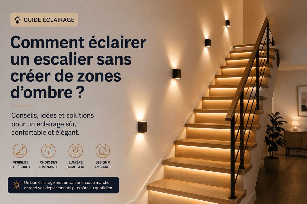 Comment éclairer un escalier sans créer de zones d’ombre ?