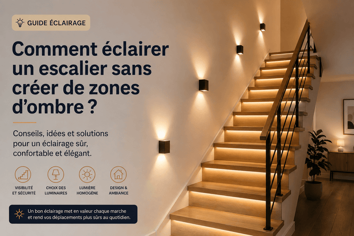 Comment éclairer un escalier sans créer de zones d’ombre ?