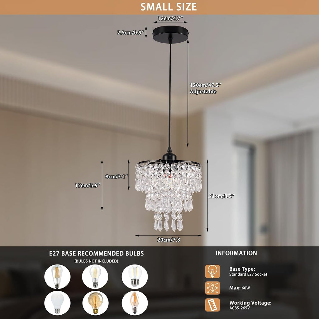 Lustre Cristal LED Moderne
