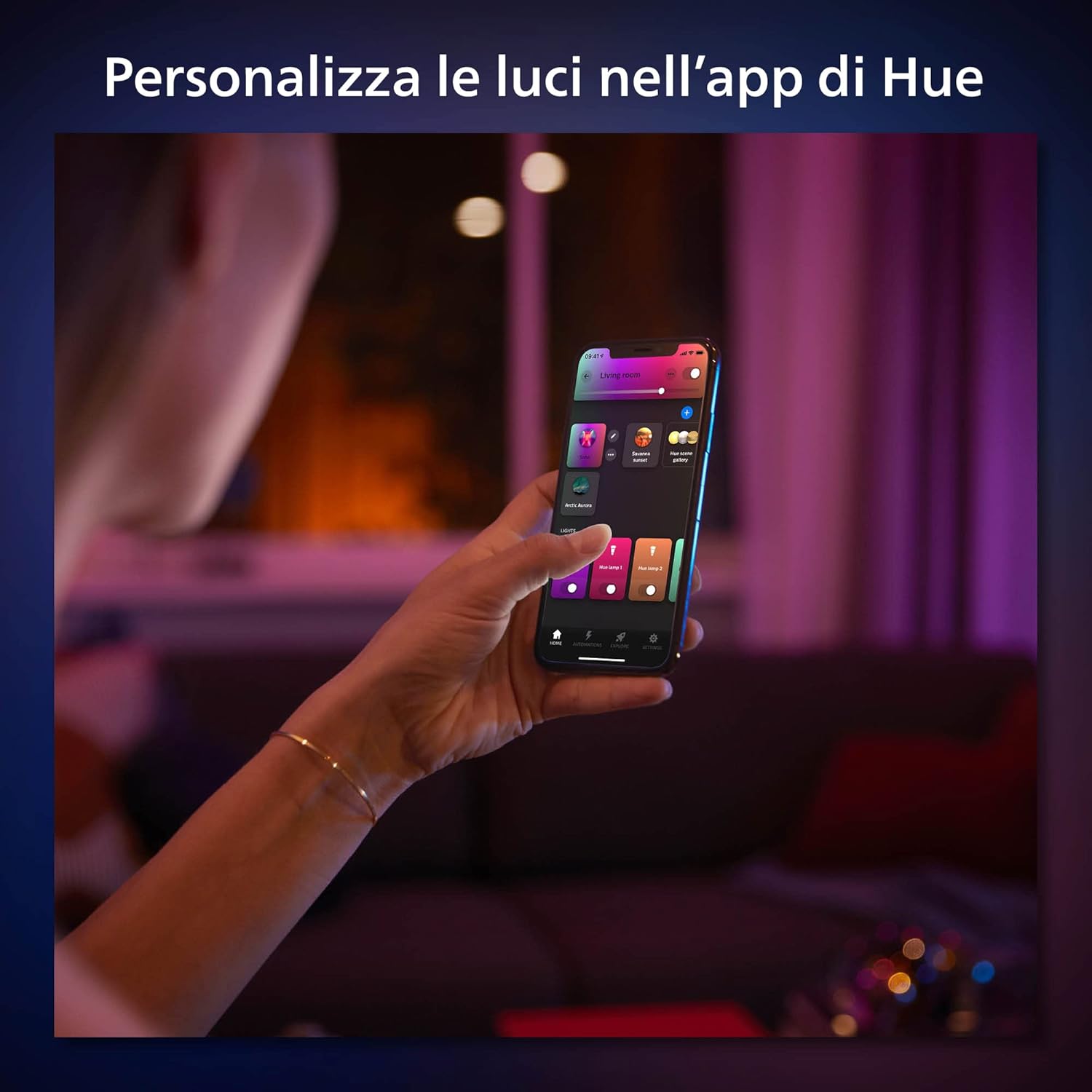 lampe LED multicolore