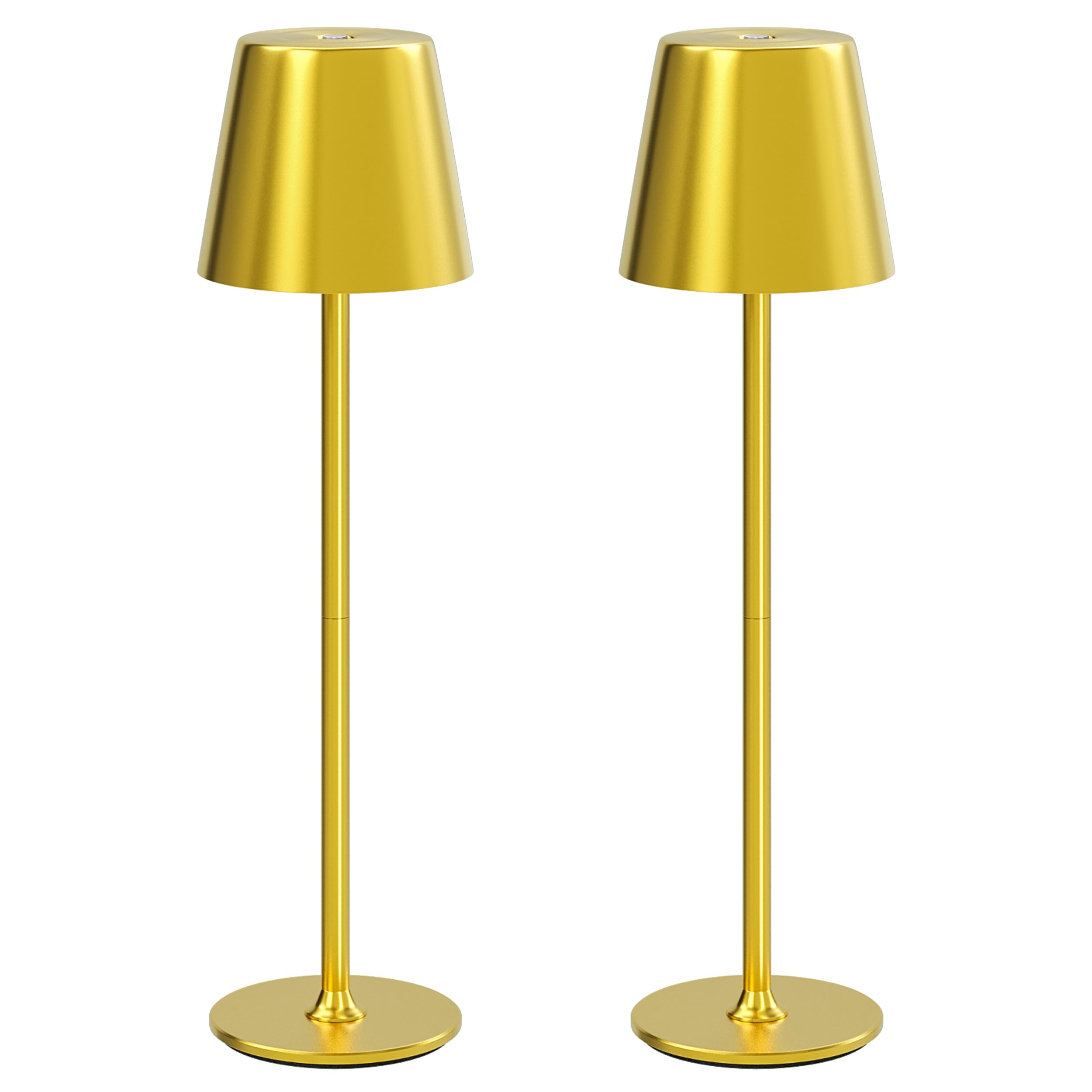 lot de 2 lampe chevet usb doré