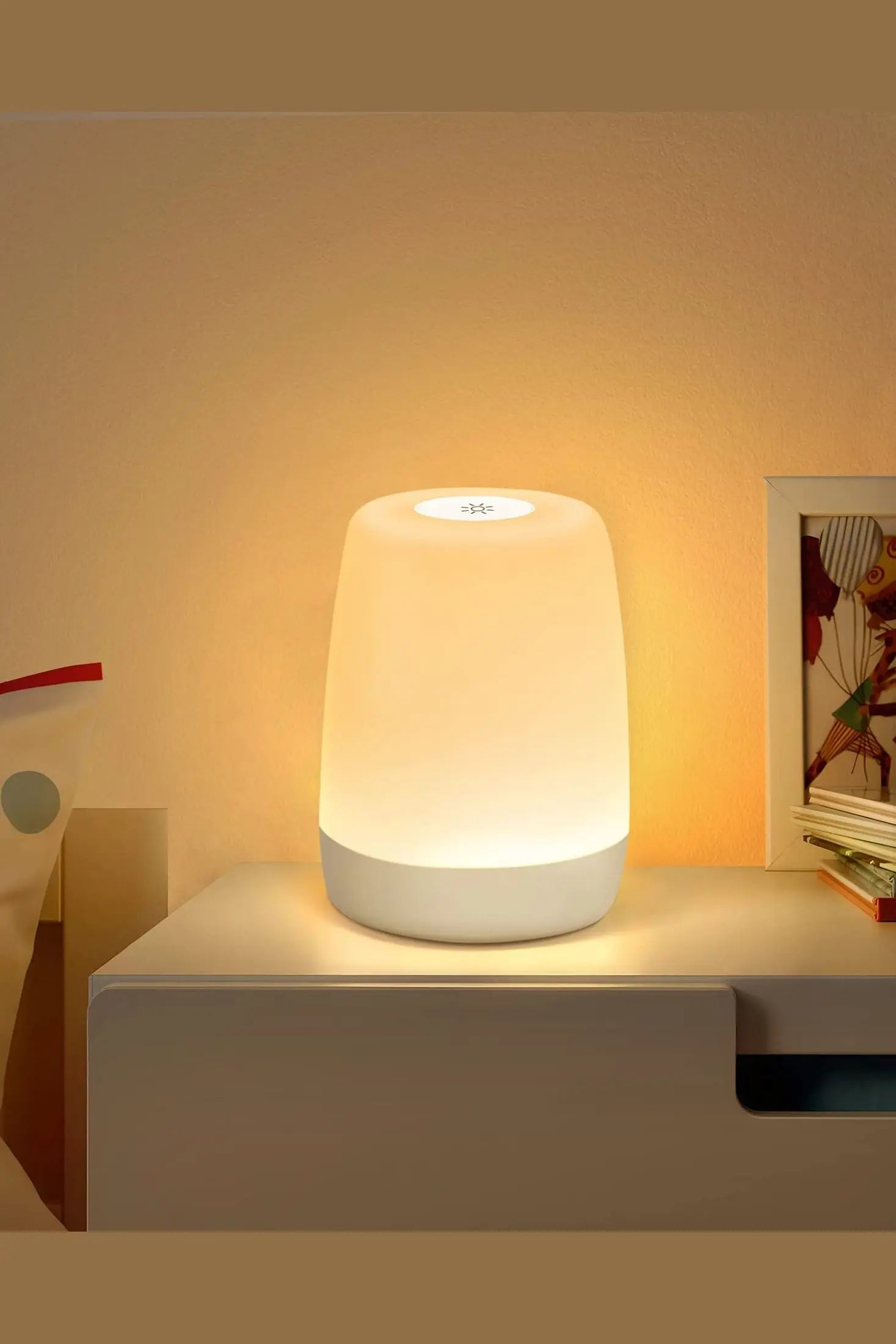 Lampe de chevet LED tactile à intensité variable 