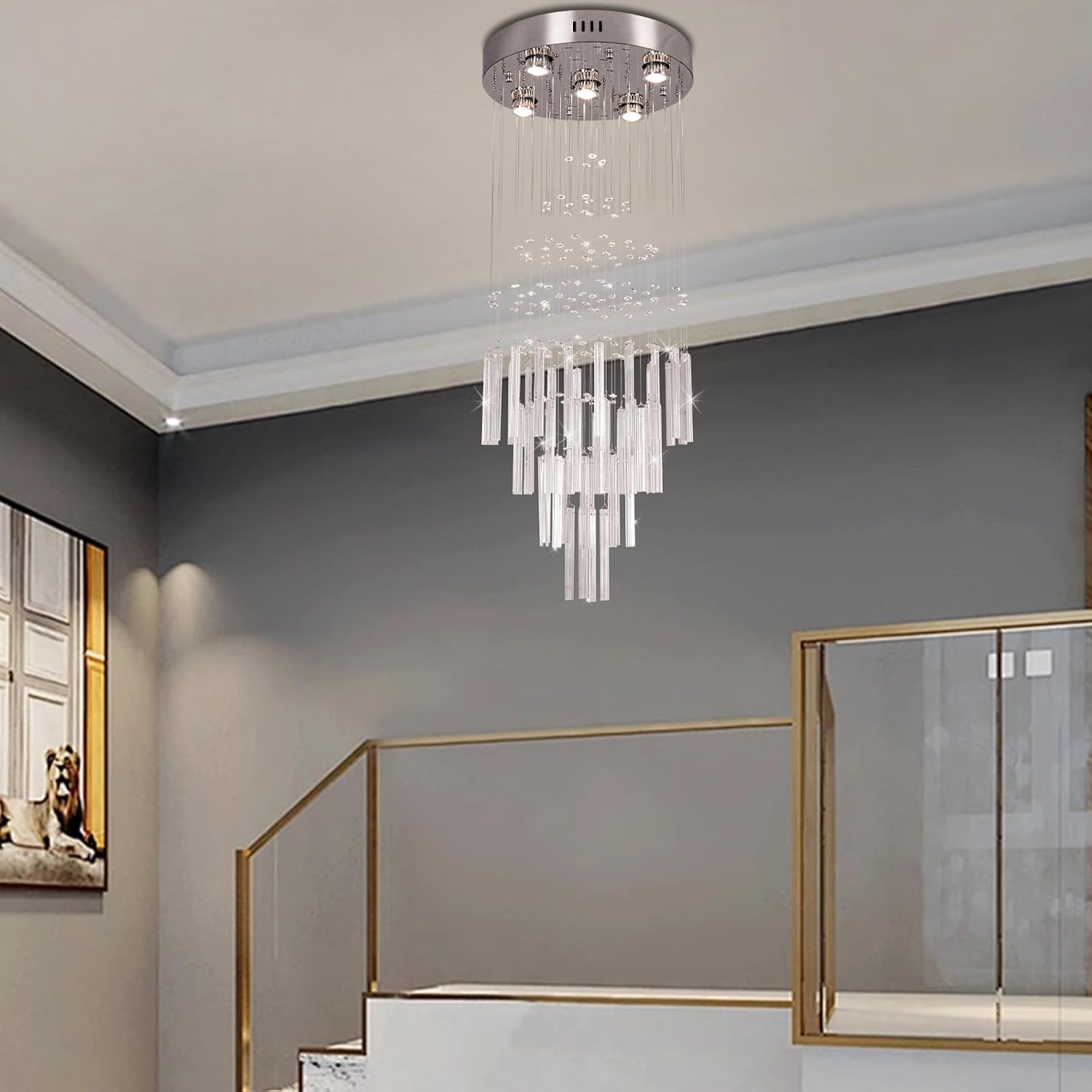 Lustre Cristal LED Moderne
