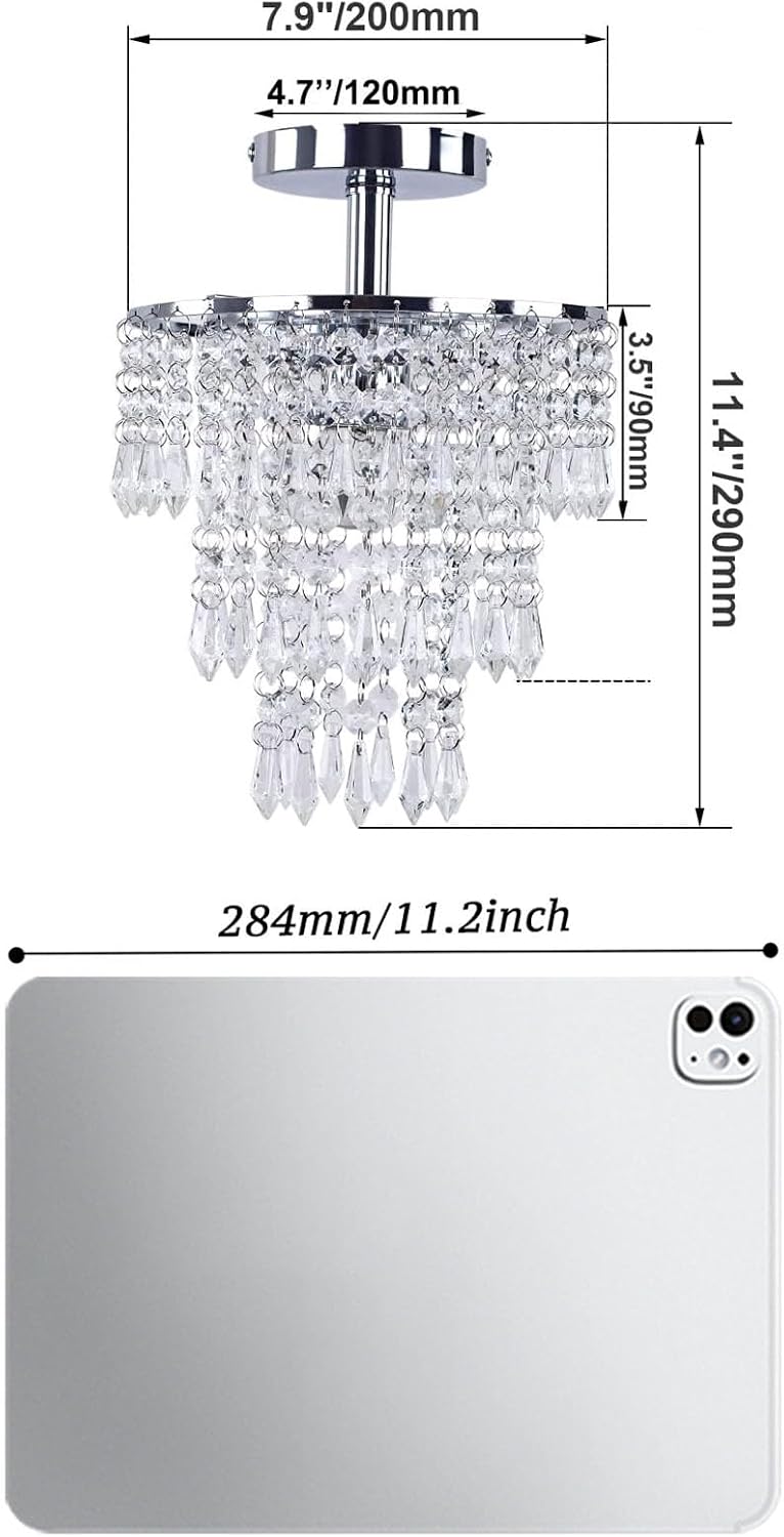 Lustre Cristal LED Moderne