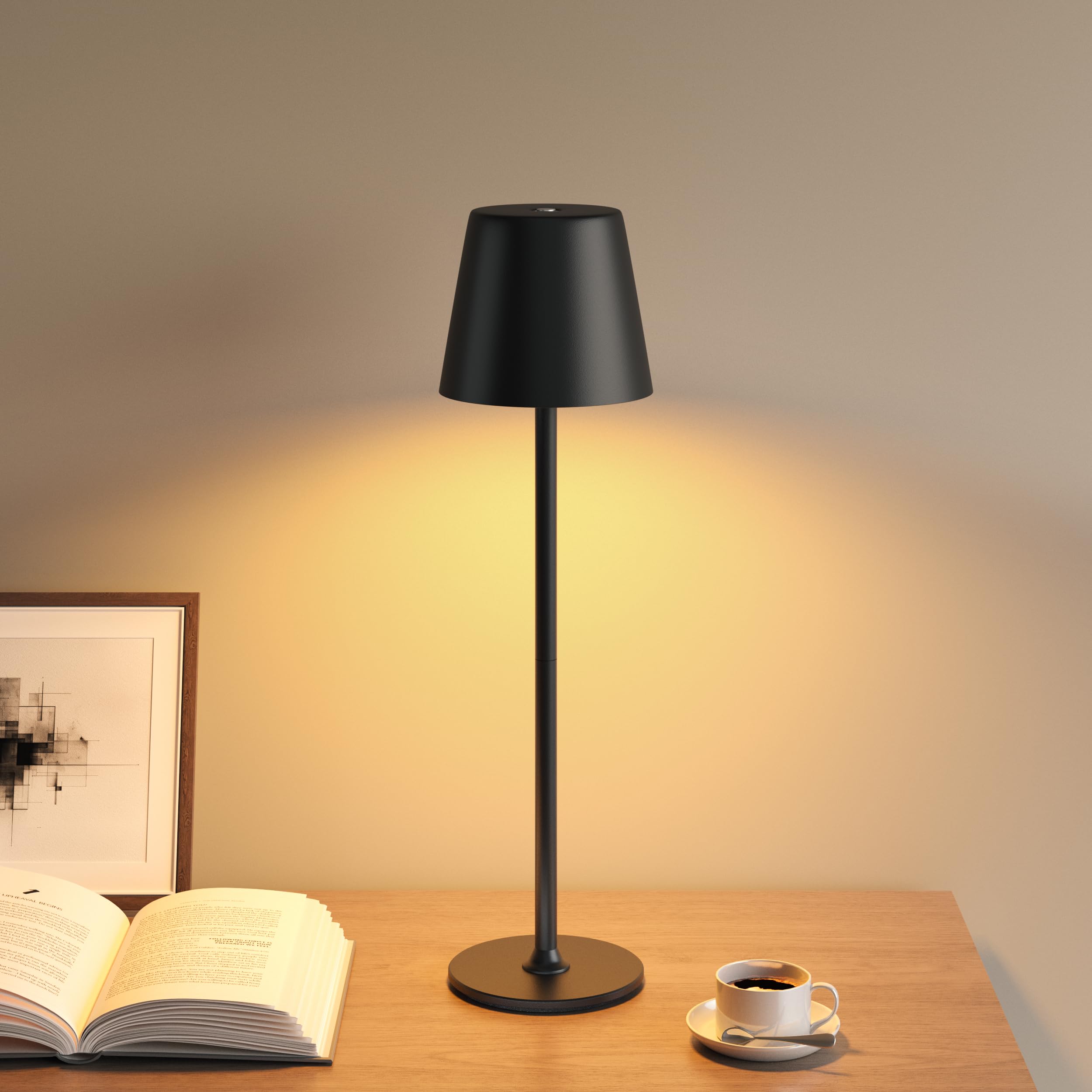 lampe chevet usb noir 