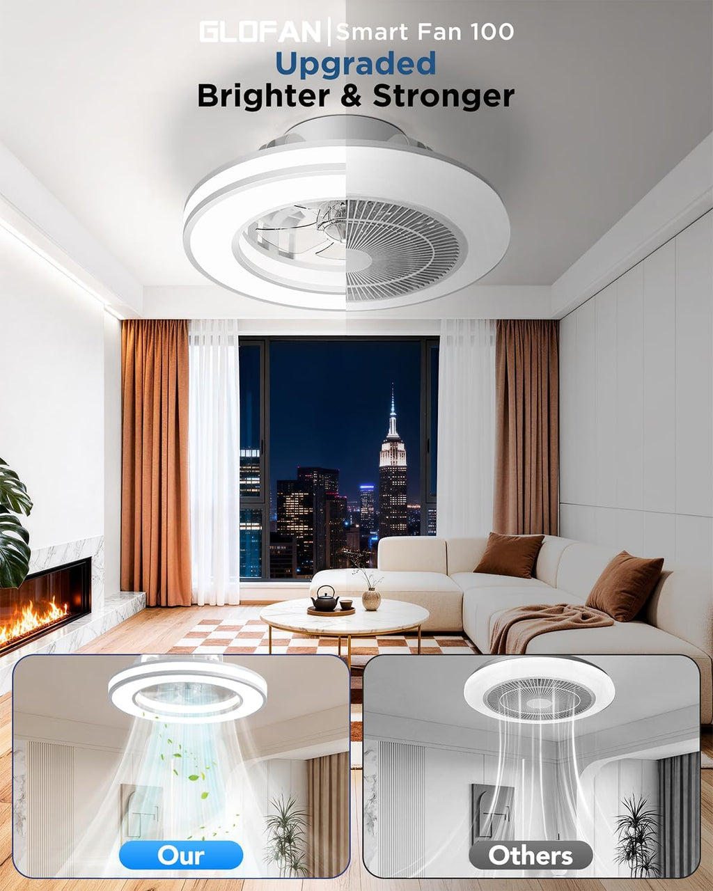 Ventilateur Plafond LED : 3 températures de couleurs