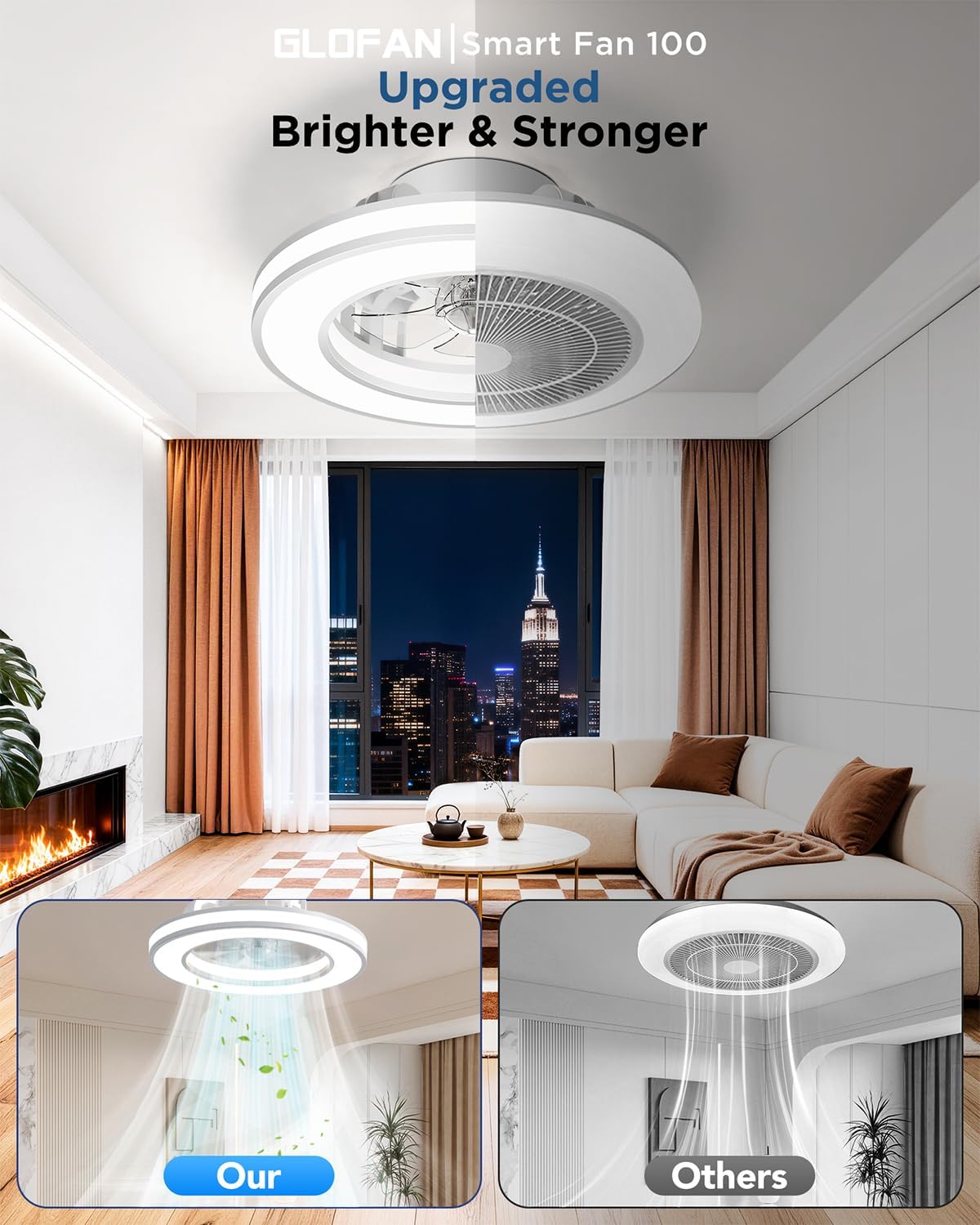 Ventilateur Plafond LED : 3 températures de couleurs