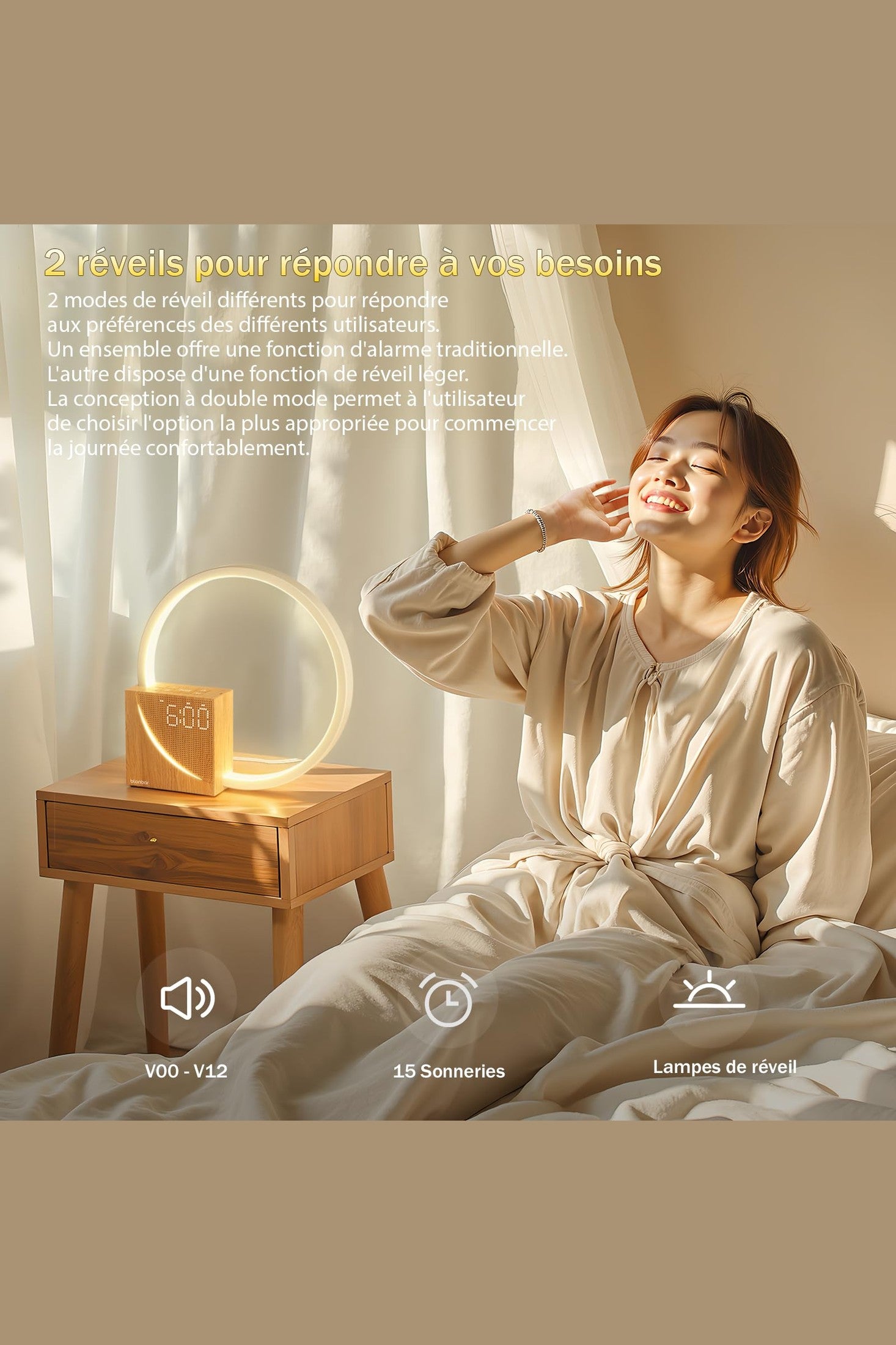 Lampe de chevet zen