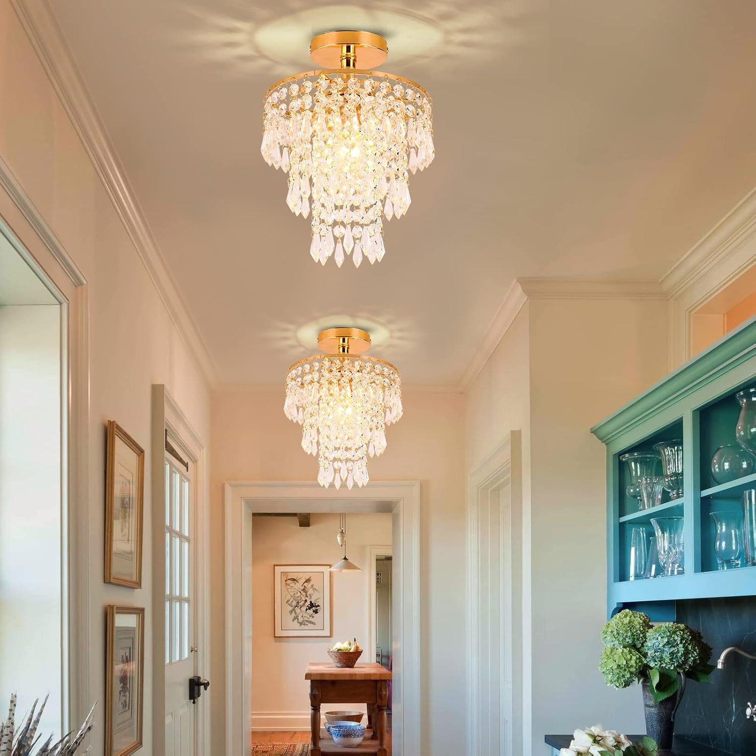 Lustre Cristal LED Moderne