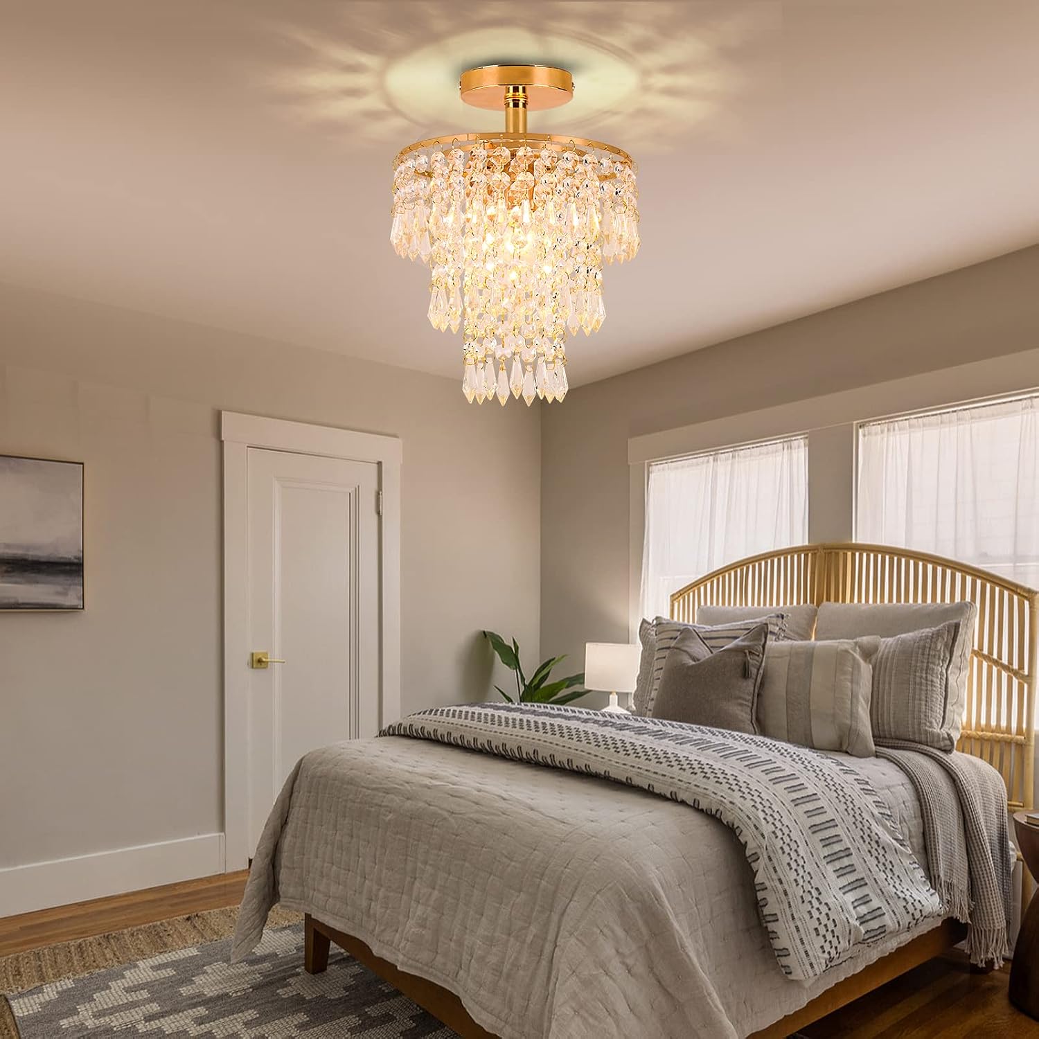 Lustre Cristal LED Moderne
