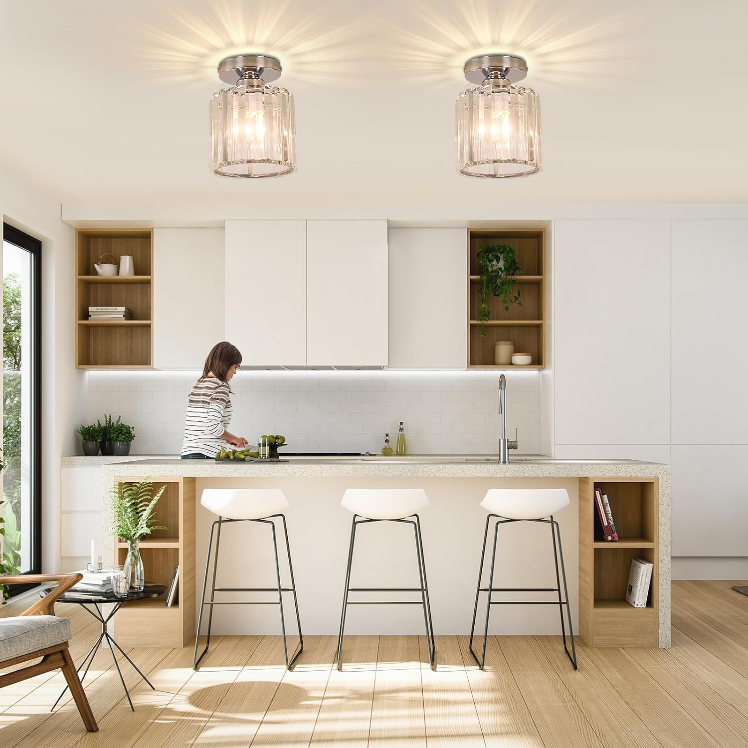 Lustre Cristal LED Moderne
