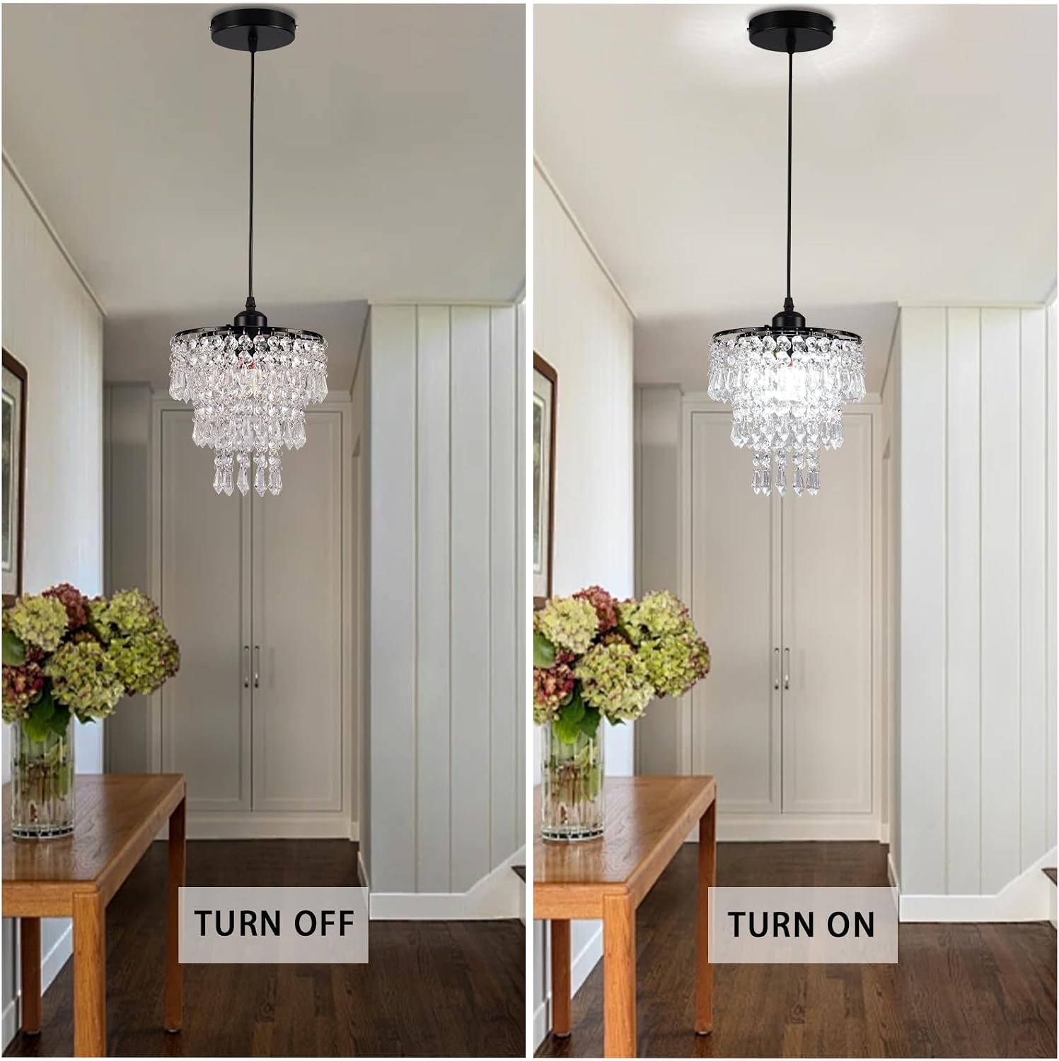 Lustre Cristal LED Moderne