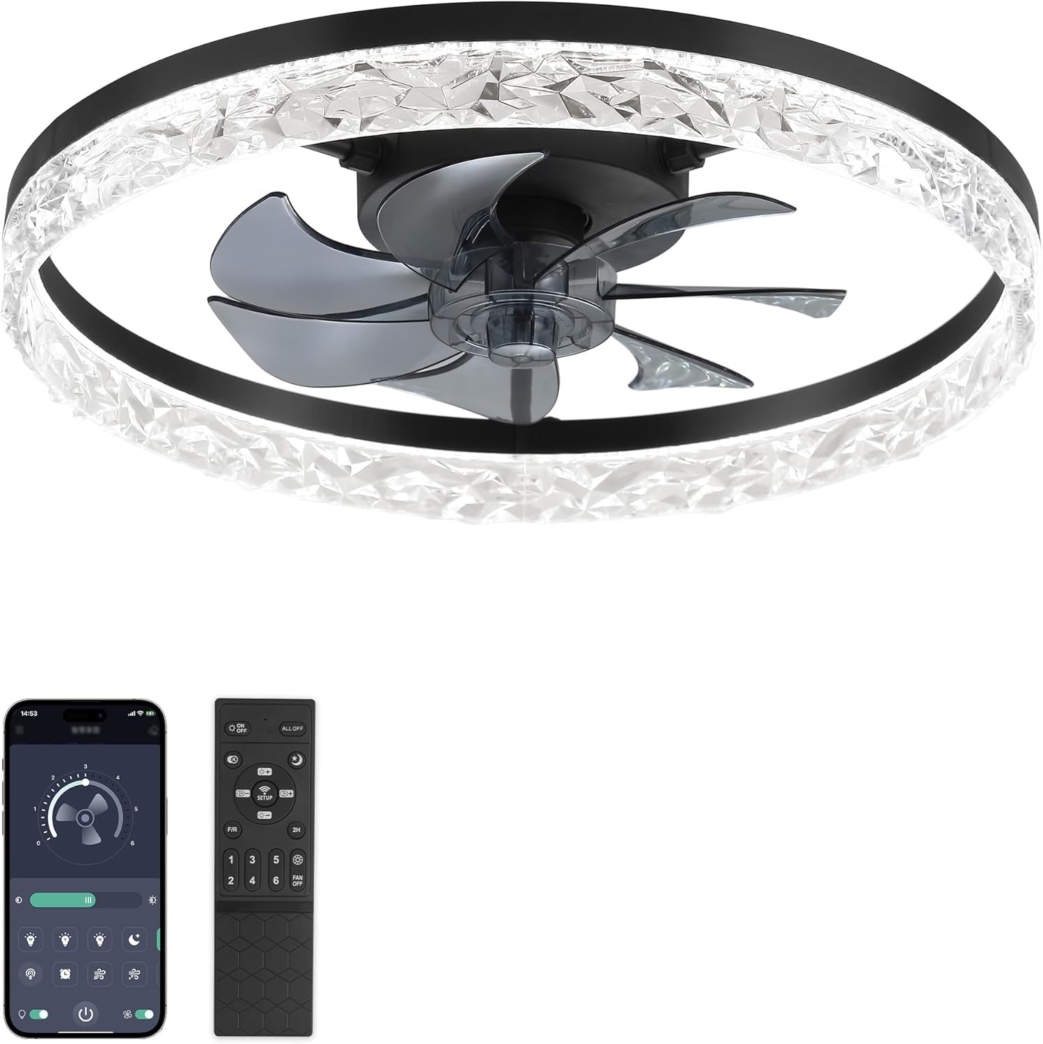 ZMISHIBO Ventilateur de Plafond
