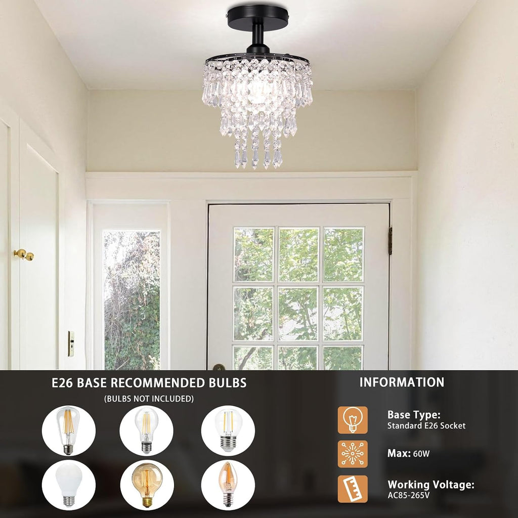 Lustre Cristal LED Moderne