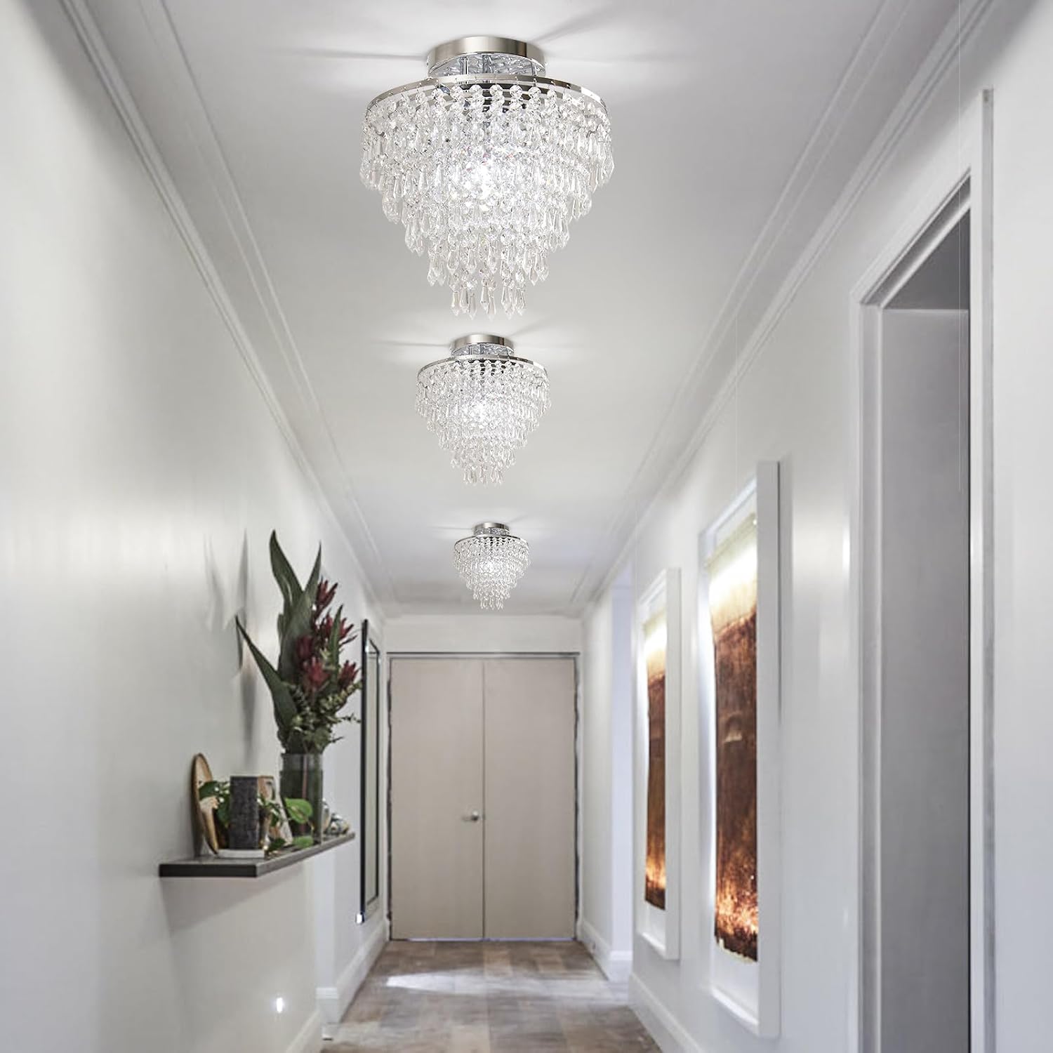 Lustre Cristal LED Moderne