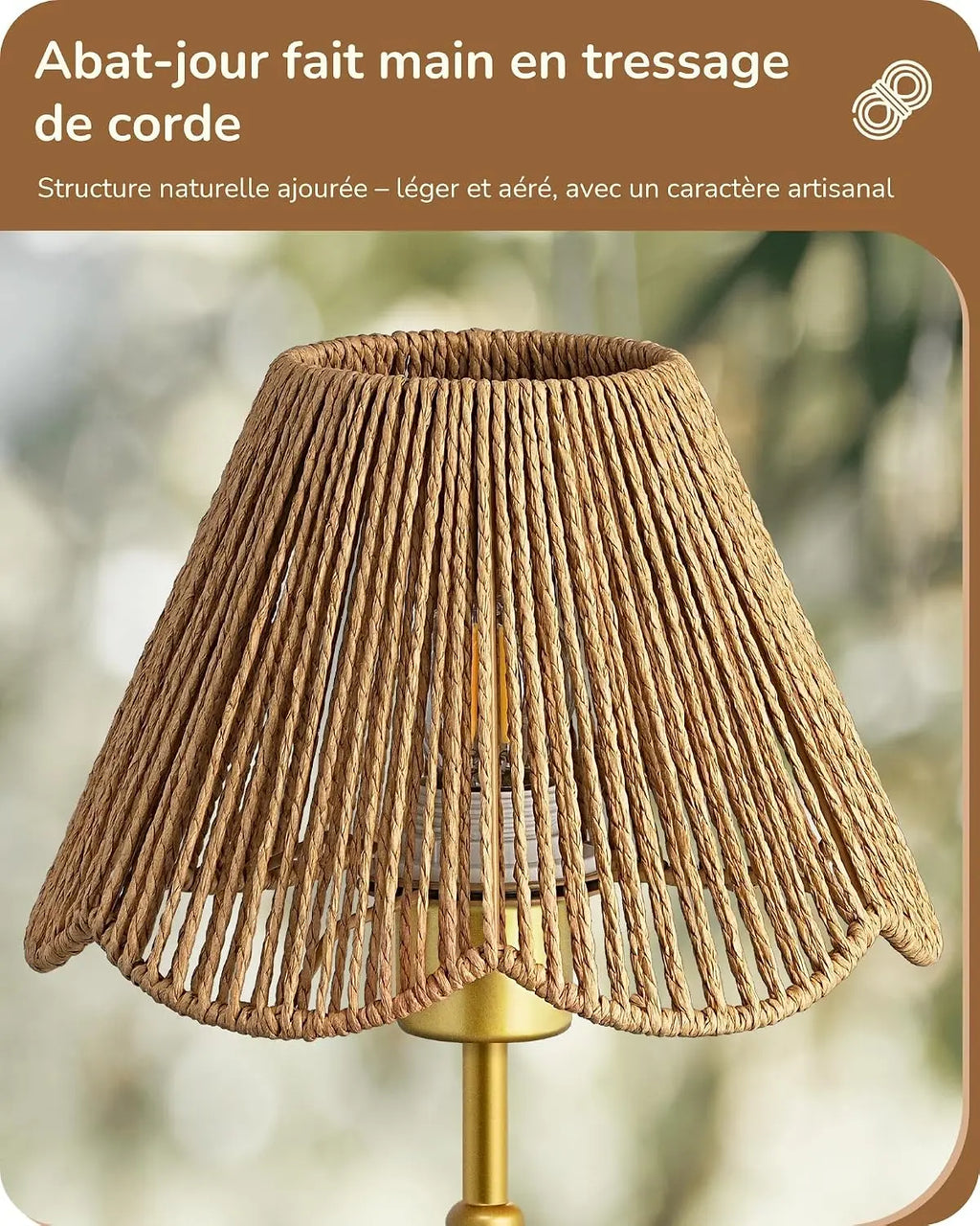 lampe table naturelle