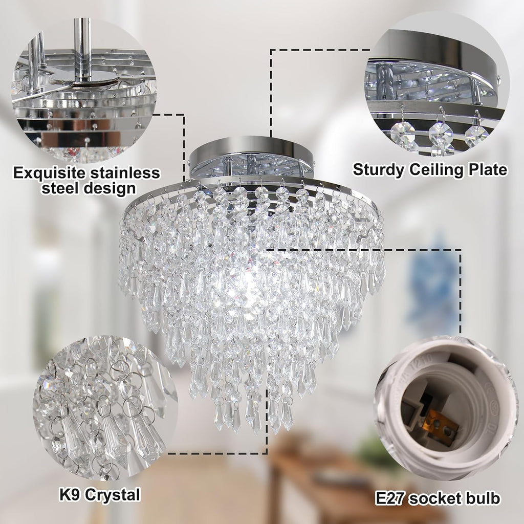 Lustre Cristal LED Moderne