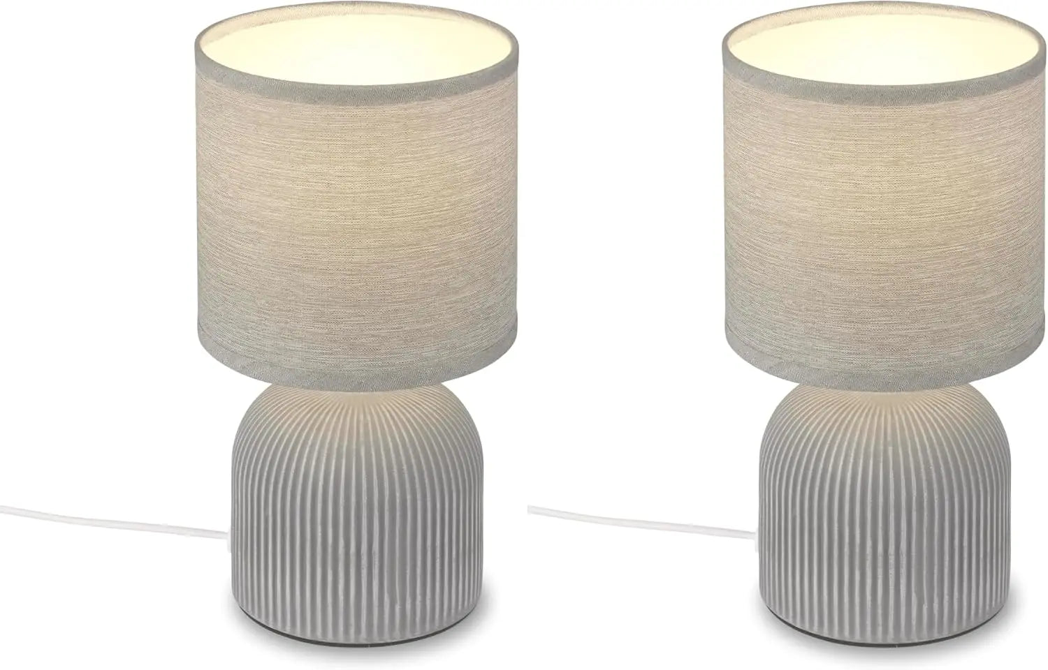 lot de 2 lampes de table abat-jour