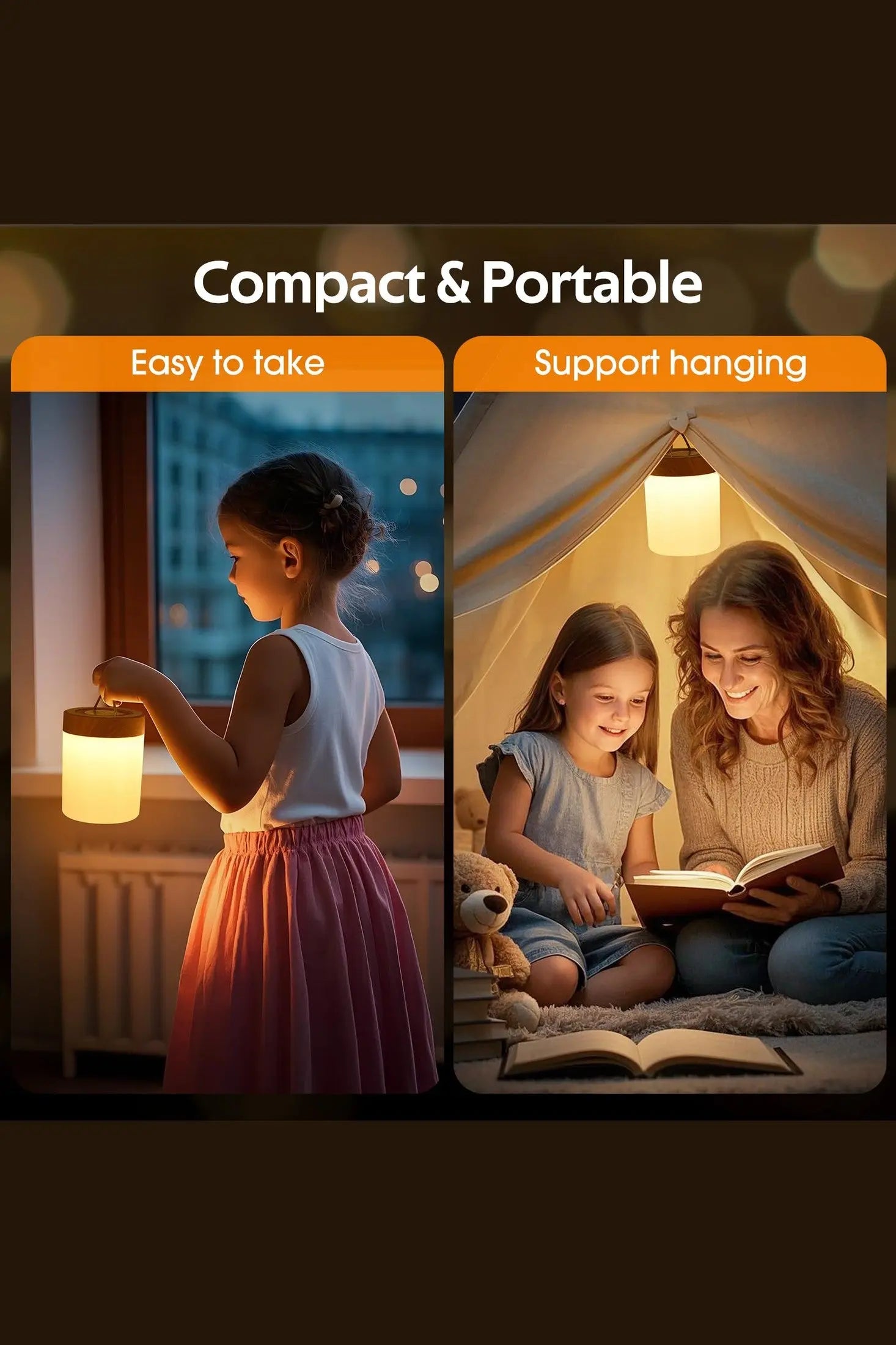 Compact lampe de bureau led tactile rechargeable usb avec intensité variable 5 modes et 256 couleurs rvb éclairage chaud