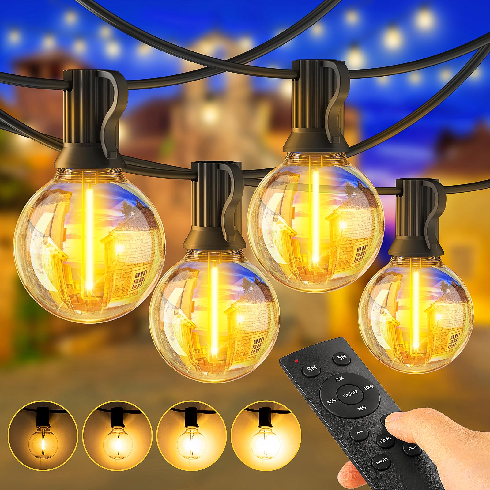 guirlande jardin LED