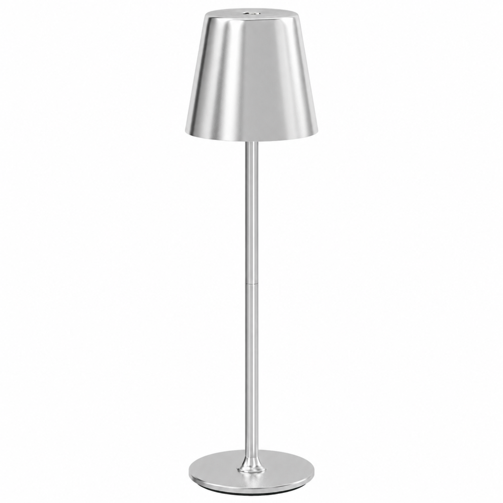 Lampe de chevet argenté tactile et USB