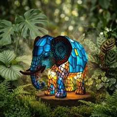 Lampe de chevet en forme d’éléphant design moderne en céramique pour ambiance cosy