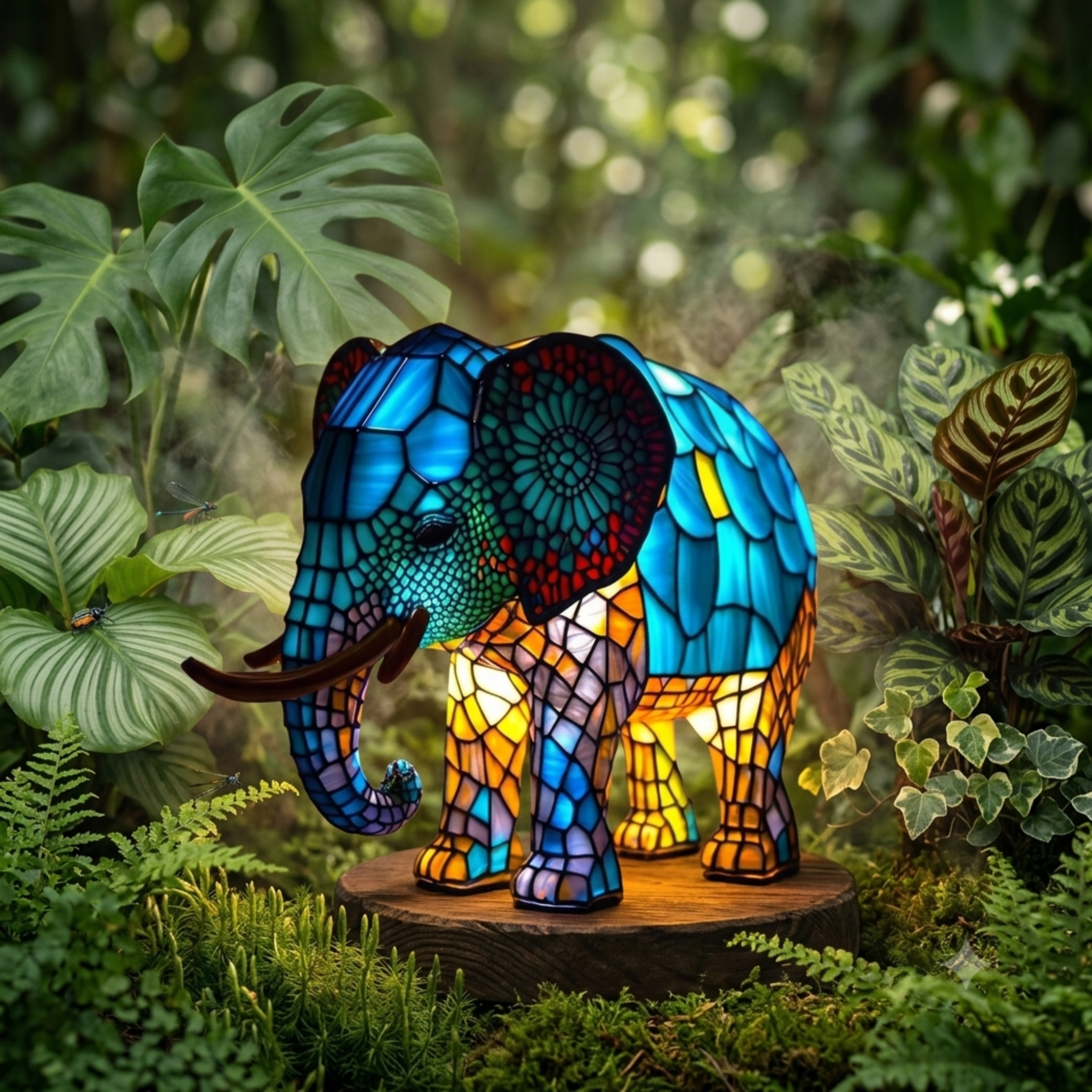 Lampe de chevet en forme d’éléphant design moderne en céramique pour ambiance cosy