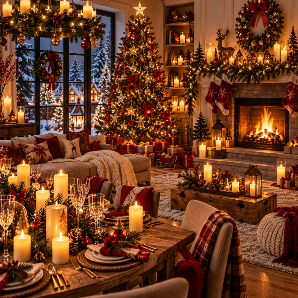Bougies LED Flottantes Noël avec Télécommande