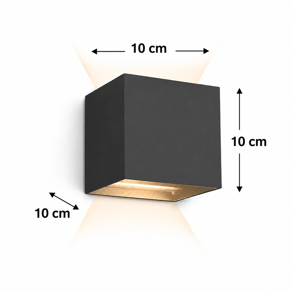Dimensions appliques murales anthracite 
