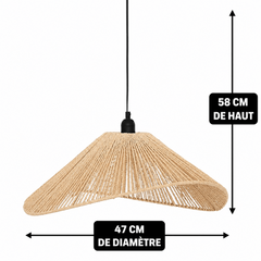 Suspension Luminaire pour salon ou chalet style bois