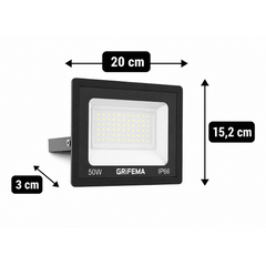Dimensions projecteur extérieur 50w