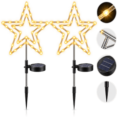 Étoiles solaires Noël fond blanc