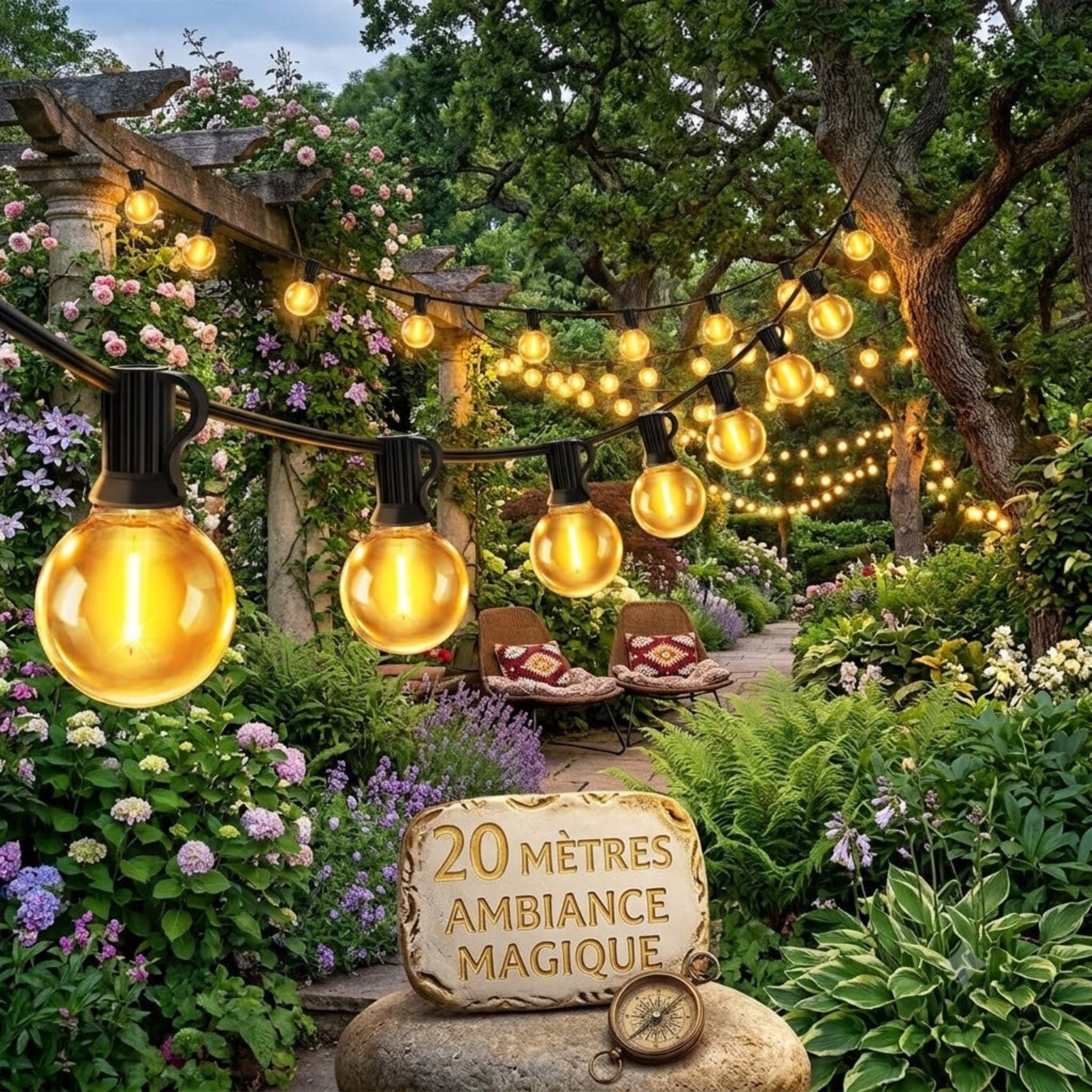 Guirlande lumineuse 20 mètres
