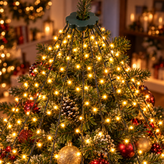 Guirlande de Noël à 16 brins lumineux pour décorer le sapin
