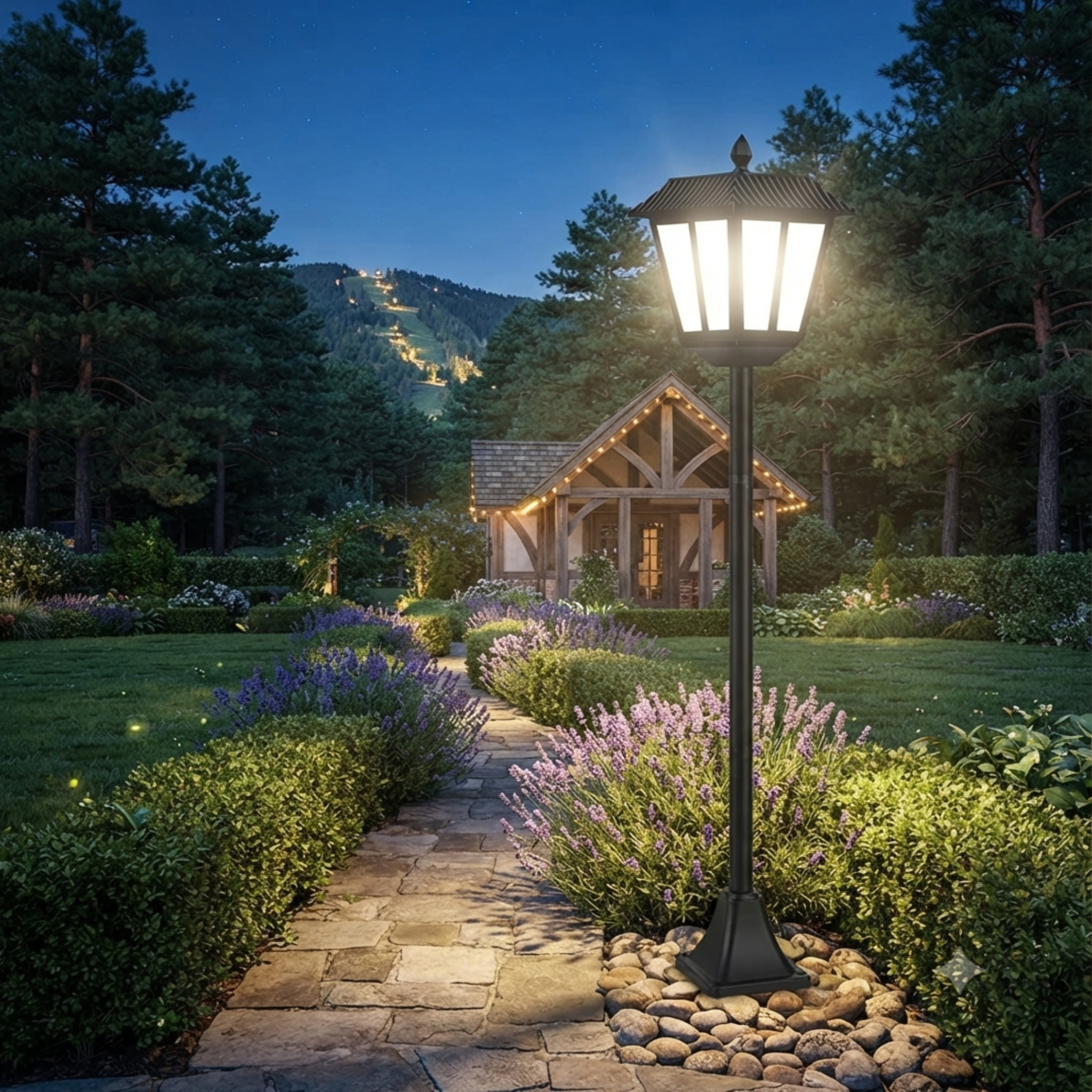 Lampadaire solaire pour votre jardin et extérieur