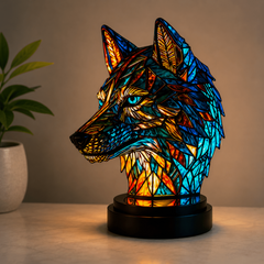 Lampe animaux loup pour chambre hommes, femmes ou enfants