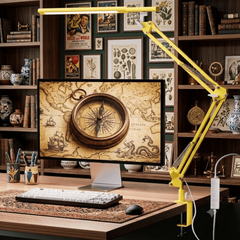 Lampe de bureau design de style industriel 