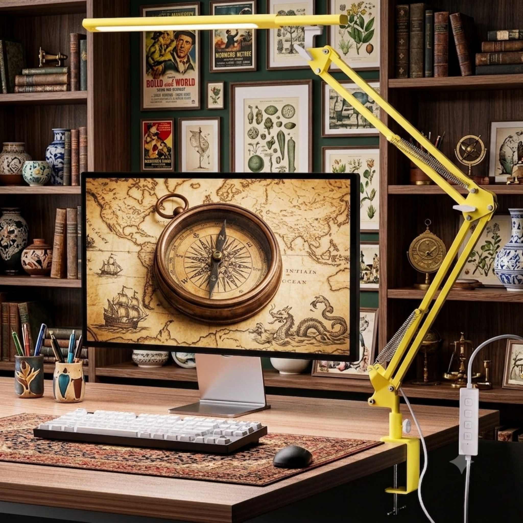 Lampe de bureau design de style industriel 