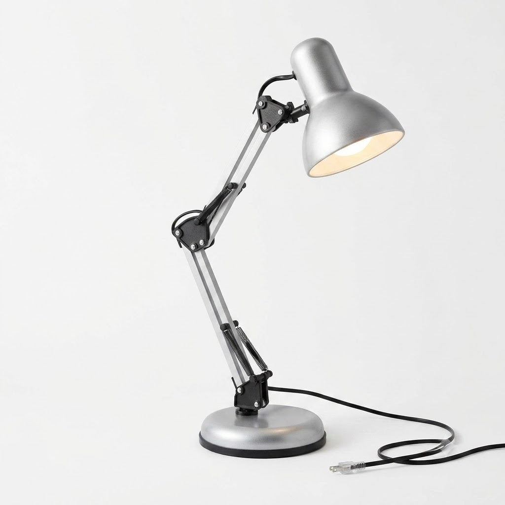 Lampe de bureau orientable argenté 