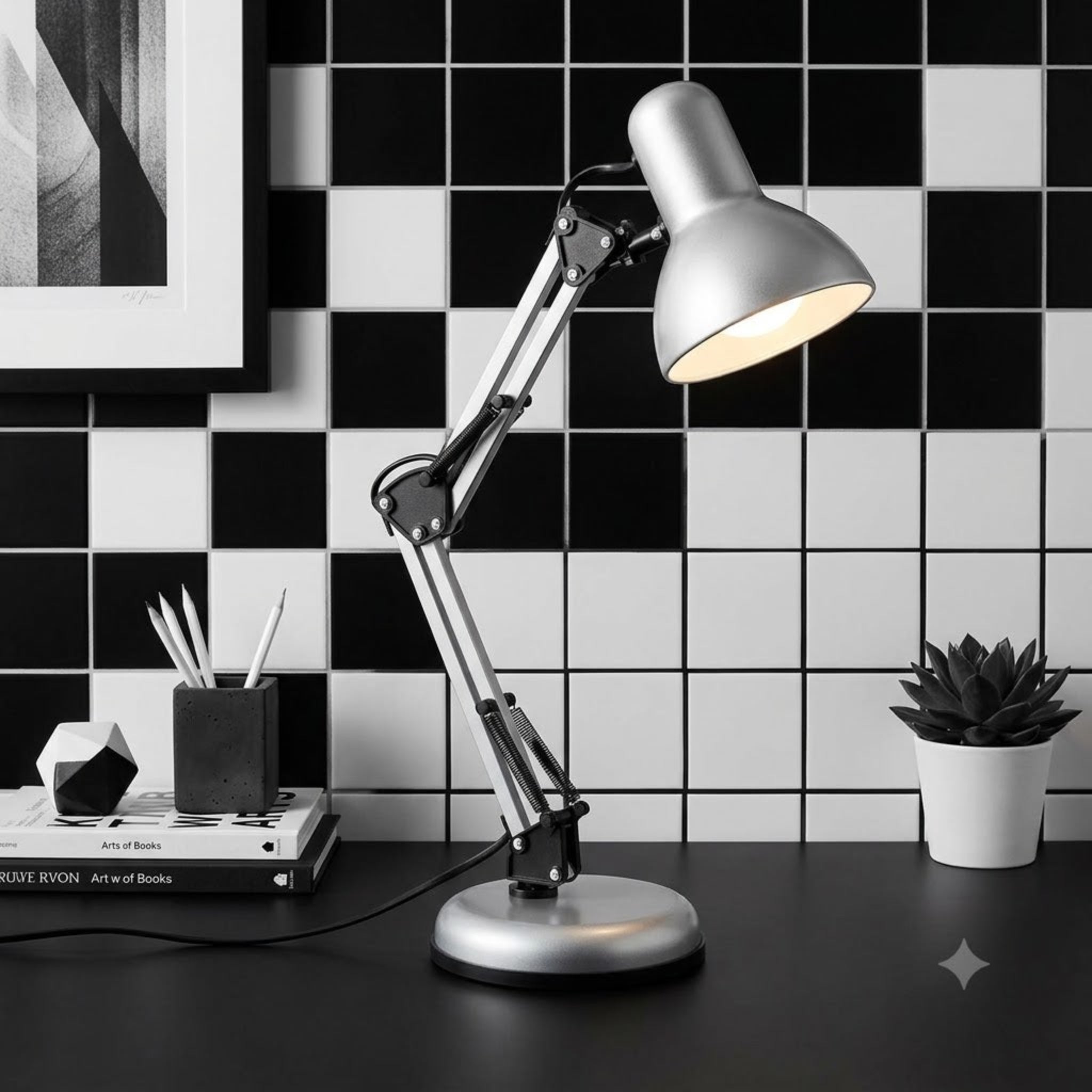 Lampe de bureau art déco amovible 