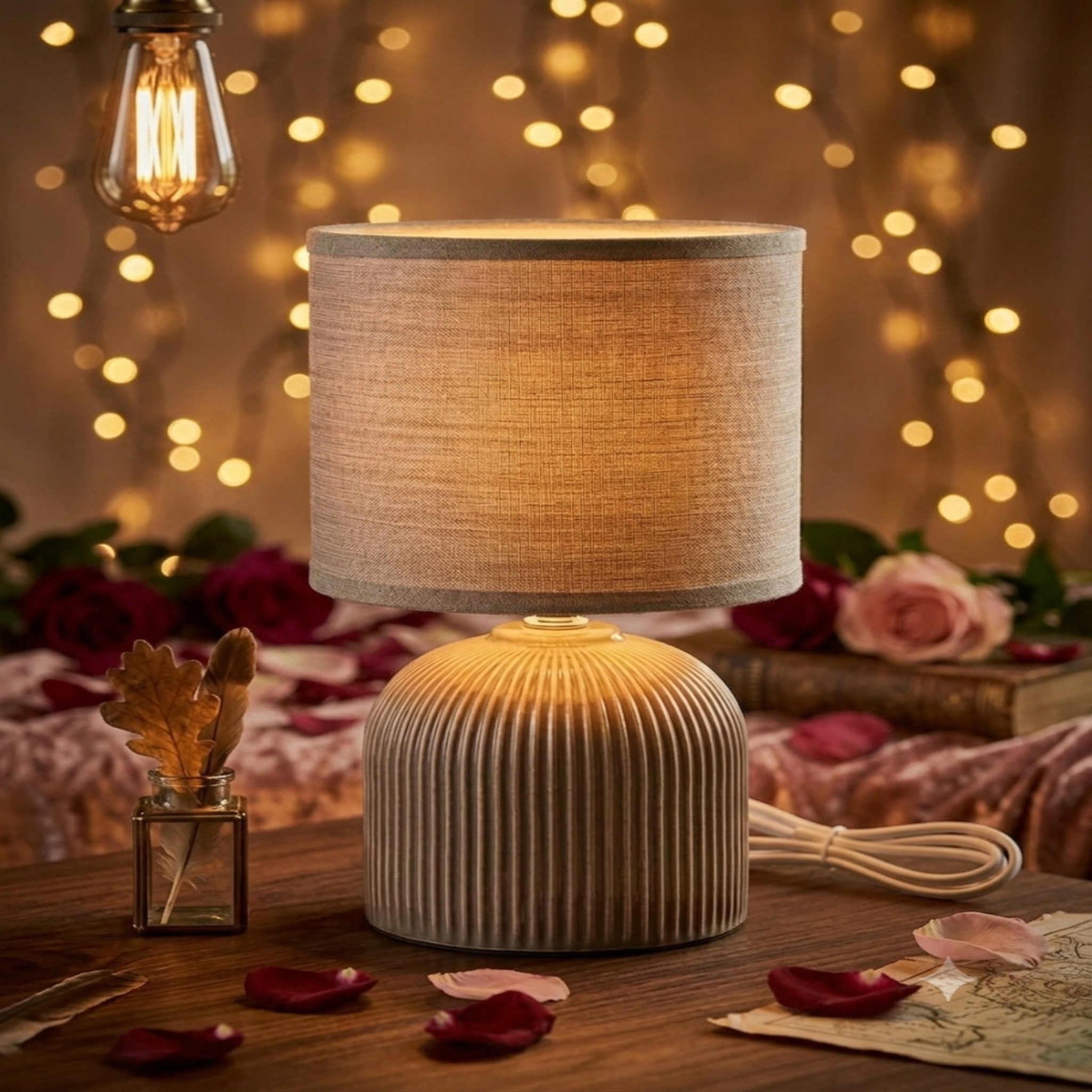 Lampe de chevet abat-jour