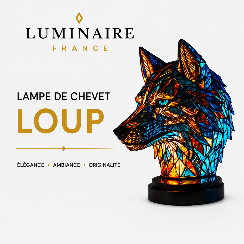 Lampe de Chevet Loup | Lampe LED Design & Originale