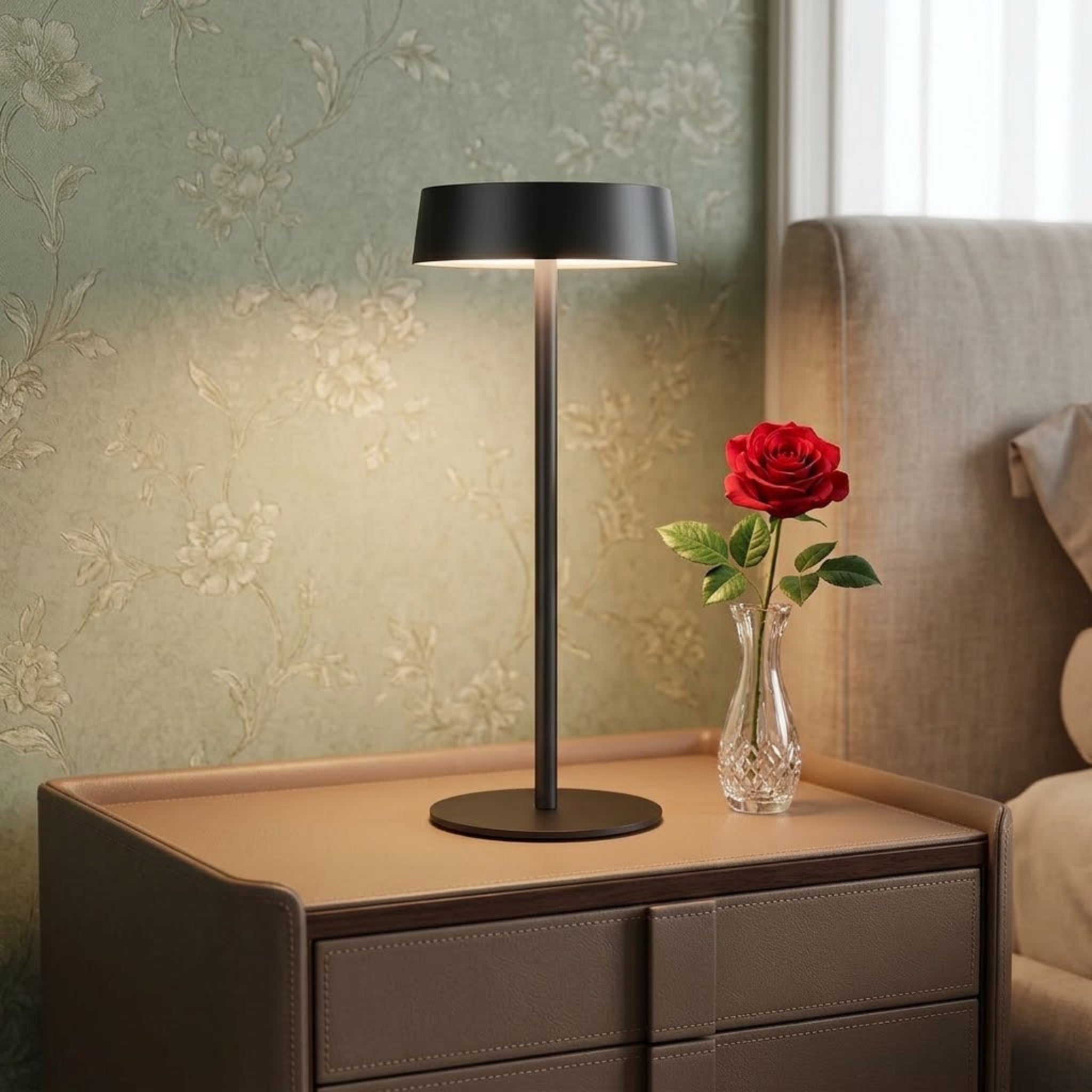 Lampe de chevet solaire pour une chambre