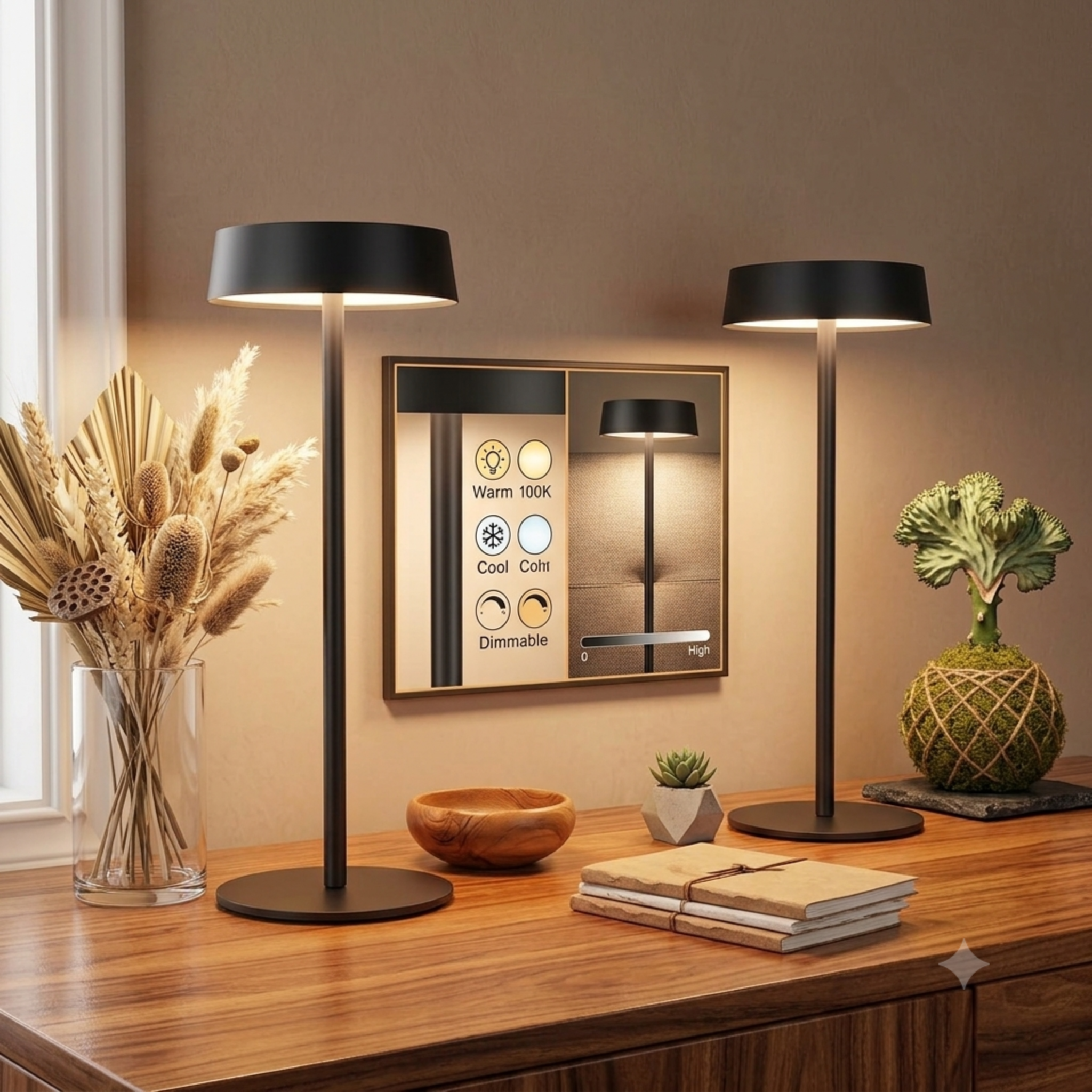 Lampe de chevet solaire