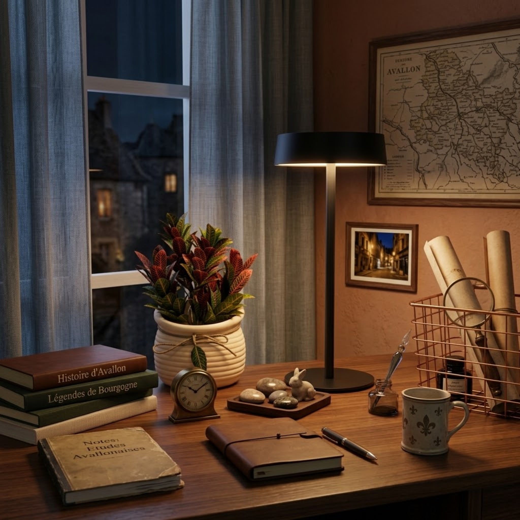 Lampe de chevet usb sans fil